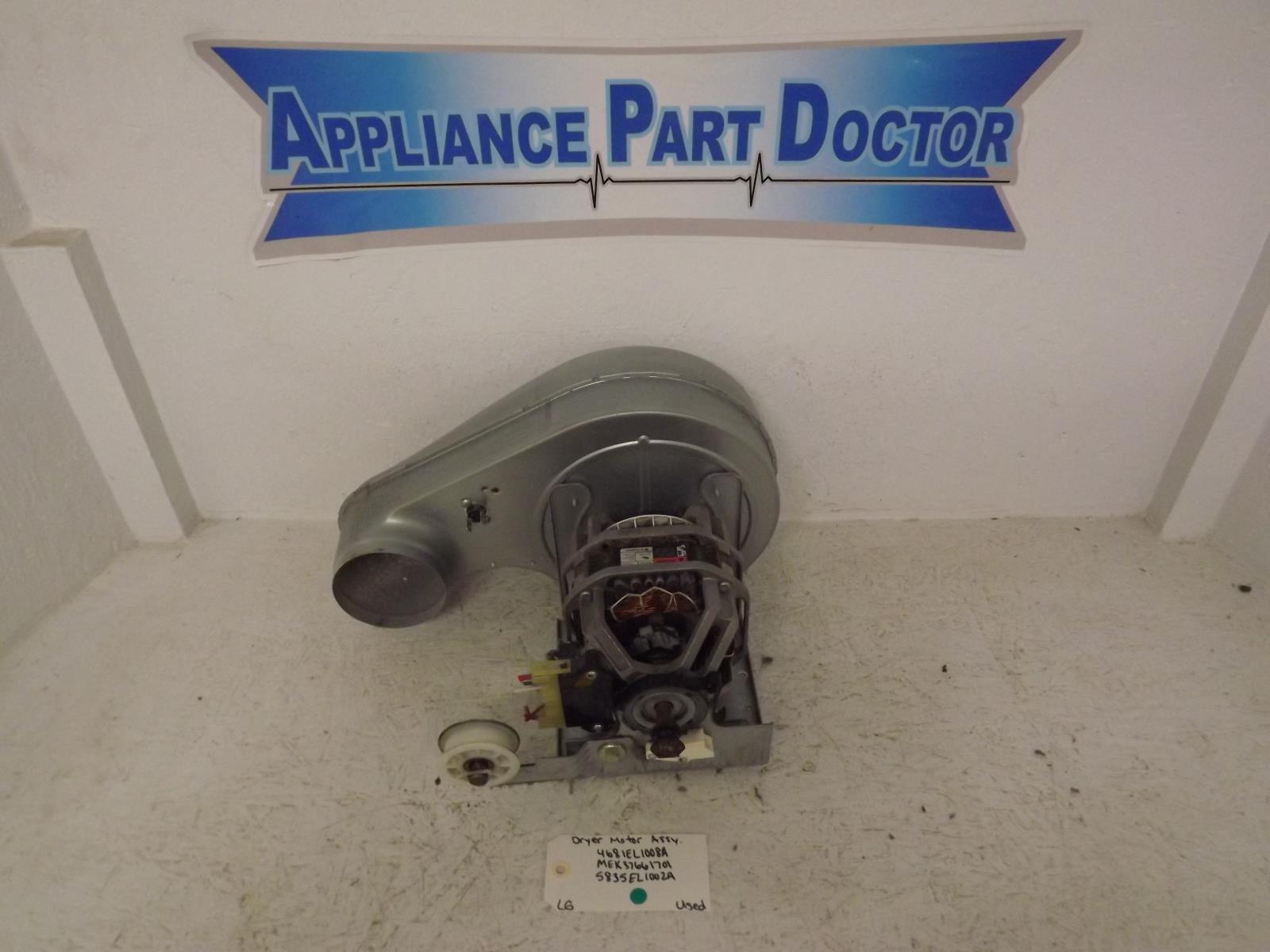 LG Dryer 4681EL1008A MEK37661701 5835EL1002A Motor Assembly Used LG Dryer 4681EL1008A MEK37661701 5835EL1002A Motor Assembly Used